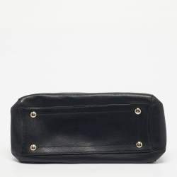 Pre Owned Coach Black Leather Margot Carryall Satchel