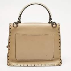 Pre Owned Coach Tricolor Signature Coated Canvas and Leather Parker Top Handle Bag