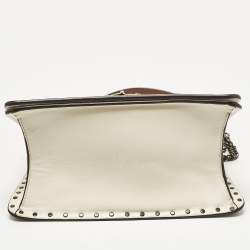 Pre Owned Coach Tricolor Signature Coated Canvas and Leather Parker Top Handle Bag