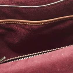 Pre Owned Coach Tricolor Signature Coated Canvas and Leather Parker Top Handle Bag