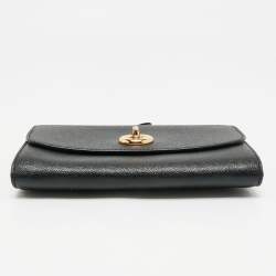 Pre Owned Coach Black Leather Chain Crossbody Bag