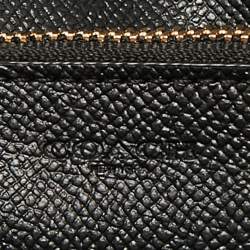 Pre Owned Coach Black Leather Chain Crossbody Bag