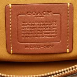Pre Owned Coach White Pebbled Leather Tabby 26 Shoulder Bag