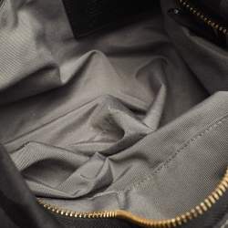 Pre Owned Coach Black Signature Canvas and Leather Carly Hobo