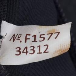 Pre Owned Coach Navy Blue Grained Leather Large Scout Hobo