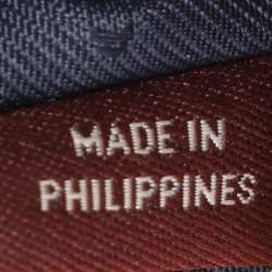 Pre Owned Coach Navy Blue Grained Leather Large Scout Hobo