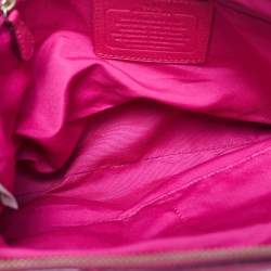 Pre Owned Coach Pink Leather Small Kelsey Satchel