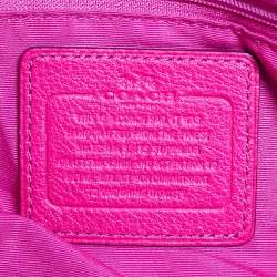 Pre Owned Coach Pink Leather Small Kelsey Satchel