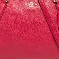 Pre Owned Coach Pink Leather Small Kelsey Satchel
