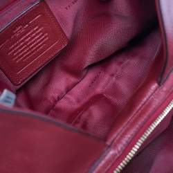 Pre Owned Coach Red Leather Edie Shoulder Bag