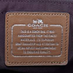 Pre Owned Coach Brown Leather Brooklyn Carryall Satchel