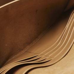 Pre Owned Coach Ivory Leather Tabby Chain Clutch with Bedchain