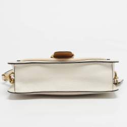 Pre Owned Coach Ivory Leather Tabby 26 Shoulder Bag