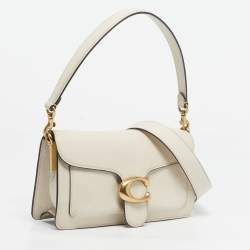 Pre Owned Coach Ivory Leather Tabby 26 Shoulder Bag