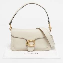 Pre Owned Coach Ivory Leather Tabby 26 Shoulder Bag