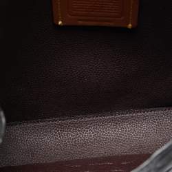 Pre Owned Coach Black Signature Embossed Leather Tyler Carryall Tote