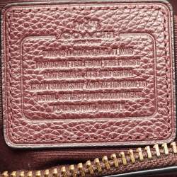 مملوكة مسبقًا Coach Plum Grained Leather Harley Hobo