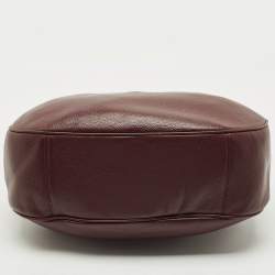 مملوكة مسبقًا Coach Plum Grained Leather Harley Hobo