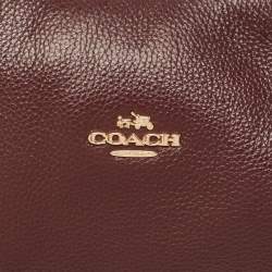 مملوكة مسبقًا Coach Plum Grained Leather Harley Hobo