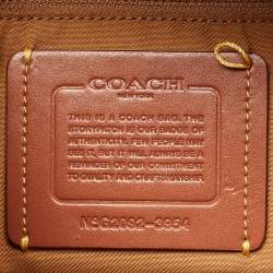 Pre Owned Coach Black Grained Leather May Shoulder Bag