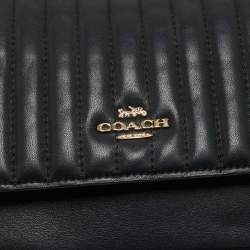 Pre Owned Coach Black Quilted Leather Klare Crossbody Bag