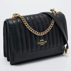 Pre Owned Coach Black Quilted Leather Klare Crossbody Bag