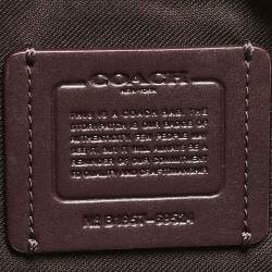 Pre Owned Coach Pink/Red Leather Cassie 25 Top Handle Bag