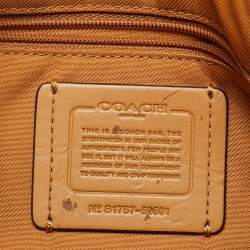 Pre Owned Coach Tan Leather Prairie Satchel
