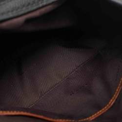 Pre Owned Coach Black Leather and Snakeskin Embossed Patchwork Edie Shoulder Bag