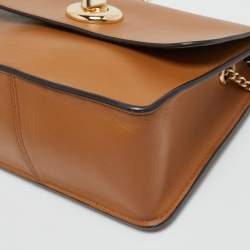 Pre Owned Coach Brown Leather Bowery Crossbody Bag