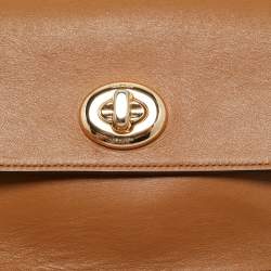 Pre Owned Coach Brown Leather Bowery Crossbody Bag