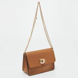 Pre Owned Coach Brown Leather Bowery Crossbody Bag