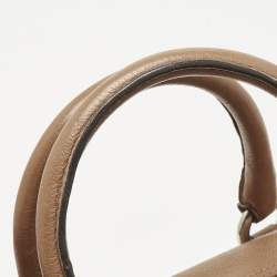 Pre Owned Coach Tan Leather Ashley Satchel