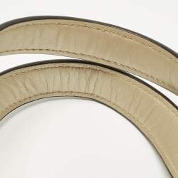 Pre Owned Coach Pale Gold/Beige Signature Jacquard Canvas Dempsey 30 Carryall Tote