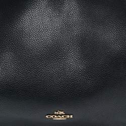 مملوكة مسبقًا Coach Black Leather Edie 31 Shoulder Bag
