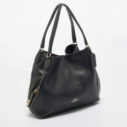 مملوكة مسبقًا Coach Black Leather Edie 31 Shoulder Bag