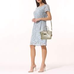 Pre Owned Coach Gold Leather Swagger 20 Crossbody Bag