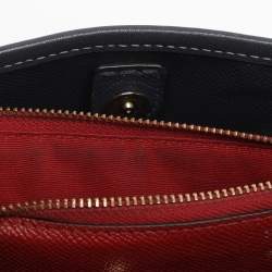 Pre Owned Coach Multicolor Stripe Canvas and Leather Mollie Bucket Bag