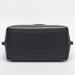 Pre Owned Coach Multicolor Stripe Canvas and Leather Mollie Bucket Bag