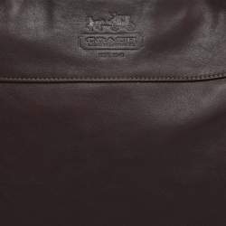 Pre Owned Coach Brown Leather Zoe Hobo