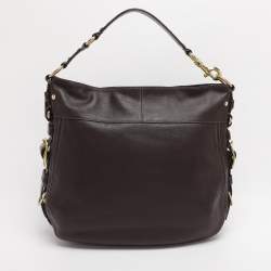 Pre Owned Coach Brown Leather Zoe Hobo