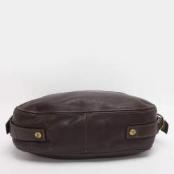 Pre Owned Coach Brown Leather Zoe Hobo