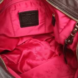 Pre Owned Coach Brown Leather Zoe Hobo