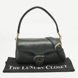 مملوكة مسبقًا Coach Dark Green Leather Tabby Pillow 26 Shoulder Bag
