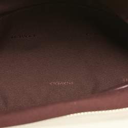 Pre Owned Coach Cream Leather Selena Grace Carryall Satchel