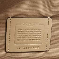 Pre Owned Coach Ivory Leather Nina Tote