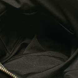 Pre Owned Coach Black Signature Canvas and Leather Front Pocket Satchel