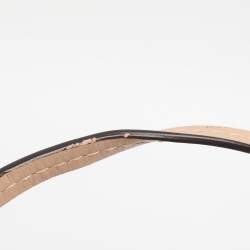 Pre Owned Coach Multicolor Leather and Satin Peyton C Tote