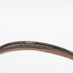 Pre Owned Coach Multicolor Leather and Satin Peyton C Tote