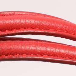 Pre Owned Coach Red Leather Kelsey Tote